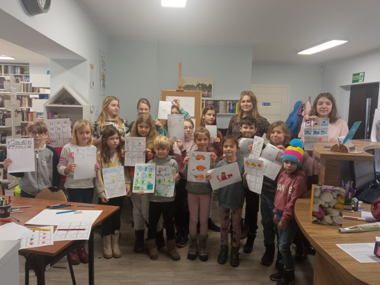 Ferie zimowe w bibliotece - warsztaty ilustratorskie z tworzenia z komiksu z Martyną Jażdżejewską