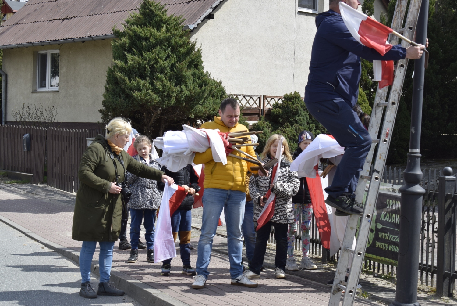 Flaga biało czerwona